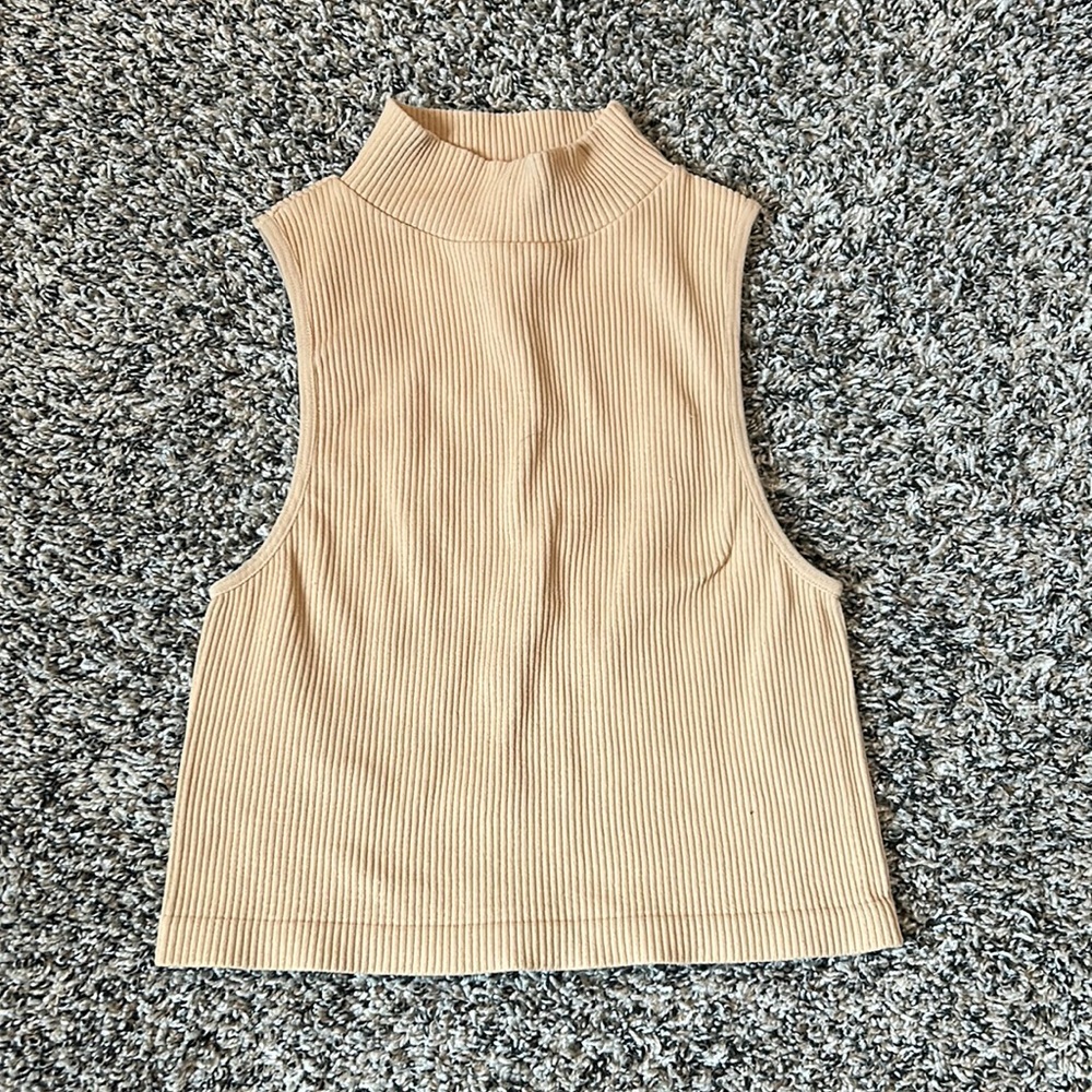 Ribbed Turtleneck Crop